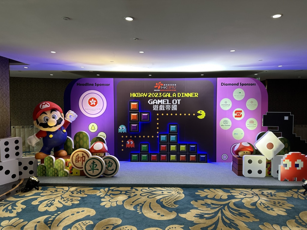 Trang trí sự kiện quảng cáo Mario